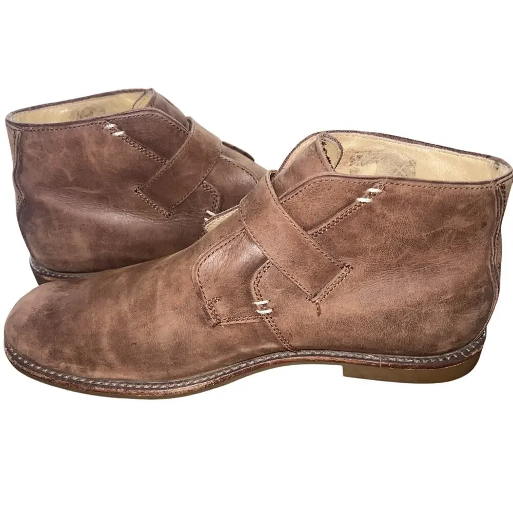 UGG Australia Men’s 10M Graham Distressed Leather Strap Boots Casual 1003381
